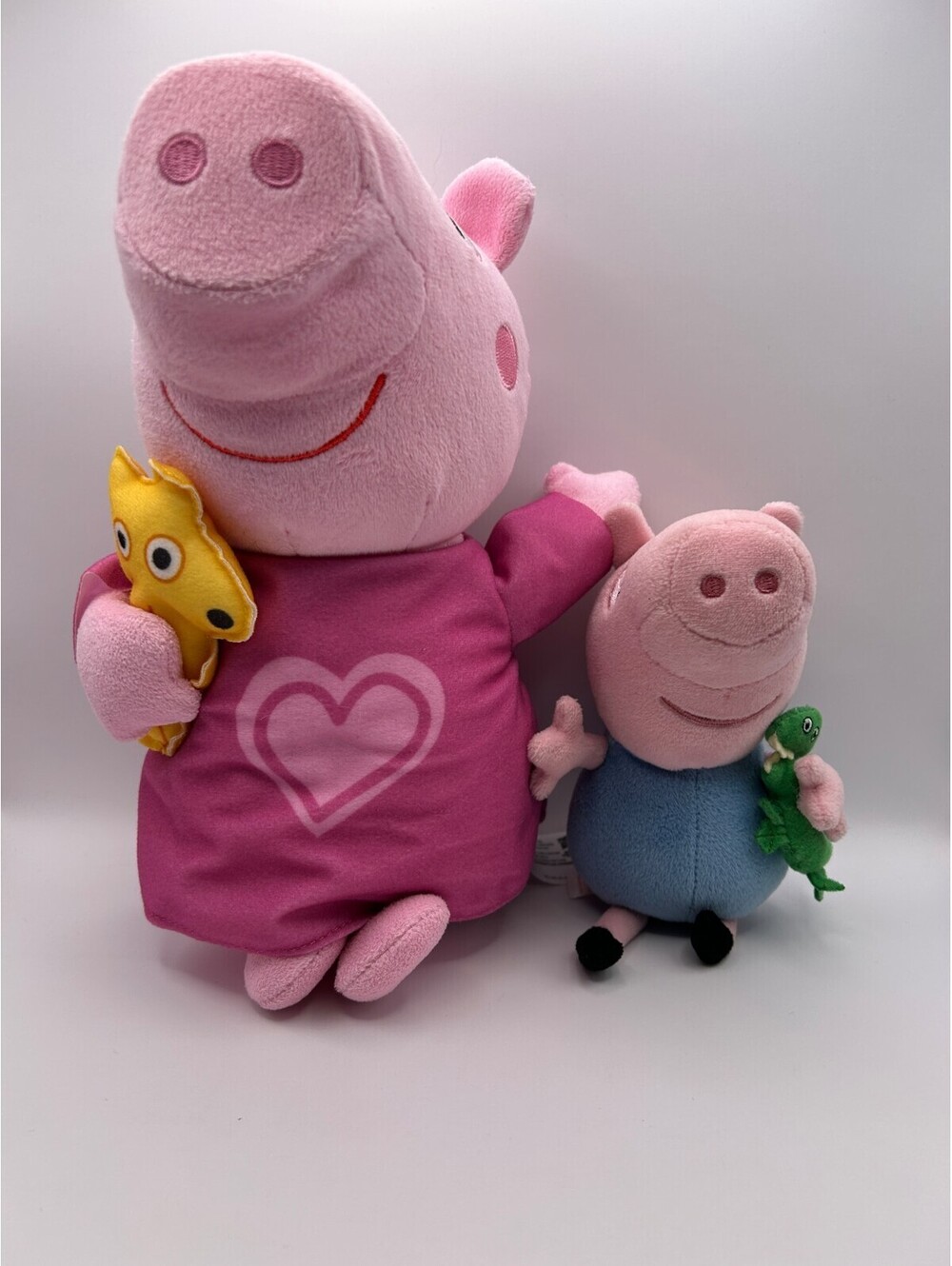 Hasbro Talking Peppa Pig and Ty George Plush Pair
